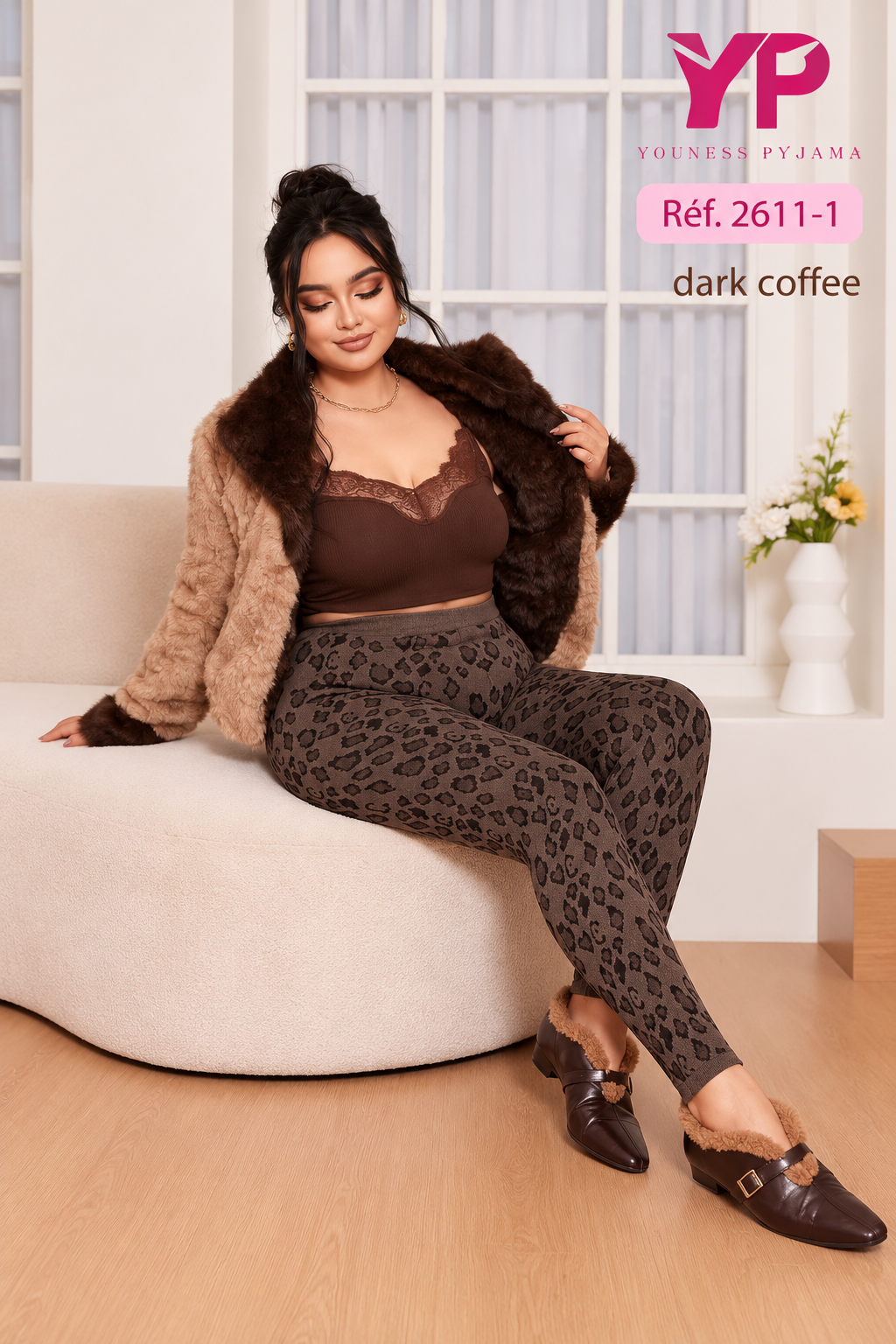Legging Taille Haute Motif Léopard – Réf. 2611-1